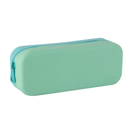 Peračník, displej, na zips, silikónové, dvojfarebné, APLI "Pastel", mix farieb 8