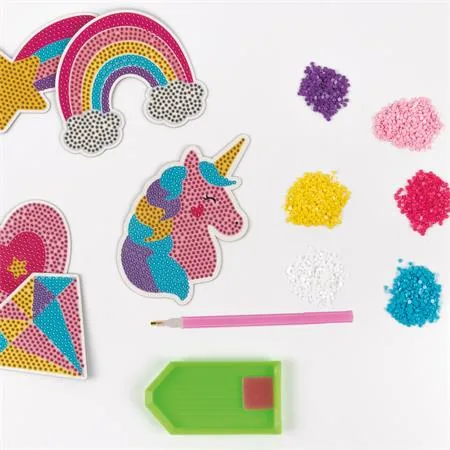 Diamantová mozaika, magnetická sada, APLI Kids „Craft Kit“ 4