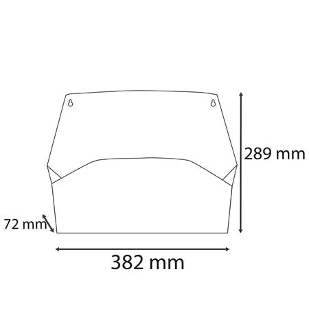 Nástenný organizér, 1 priehradka, ležatý, 38,2x28,9x7,2 cm, EXACOMPTA "Autentik", zelený 4