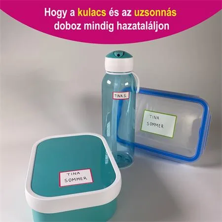 Štítok, plastový, školský, 31x15 mm, ručne popisovateľný, AVERY ZWECKFORM, farebný, 48 štítkov/bal 3