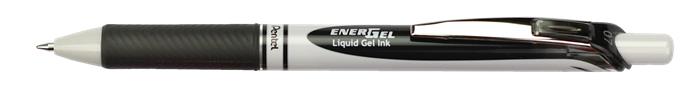 Darček- gélové pero, 0,35 mm, stláčací mechanizmous, PENTEL "EnerGelX BL77E", čierne