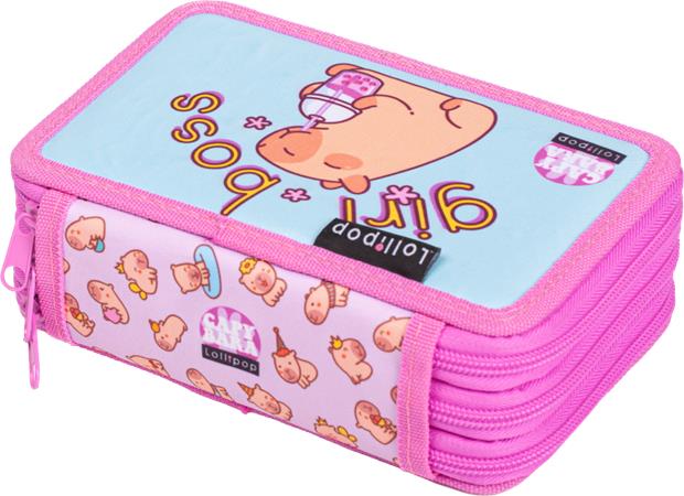 Peračník, 3 poschodový, na zips, LIZZYSULI, "Lollipop Capybara" 2