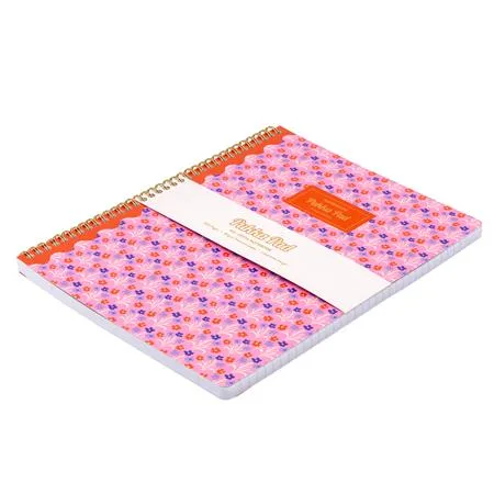 Špirálový zošit, A4+, linajkový, 100 listov, PUKKA PAD "Floral Jotta Notebook", mix 7