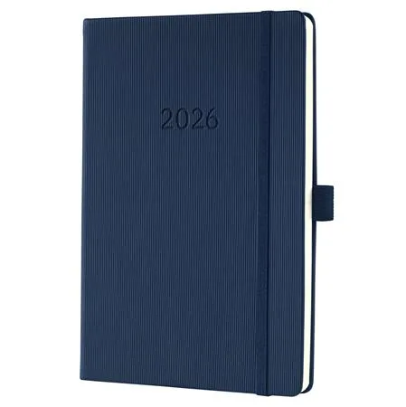 Diár, A5, týždenný, 2026, tvrdá obálka, SIGEL "Conceptum", tmavomodrý