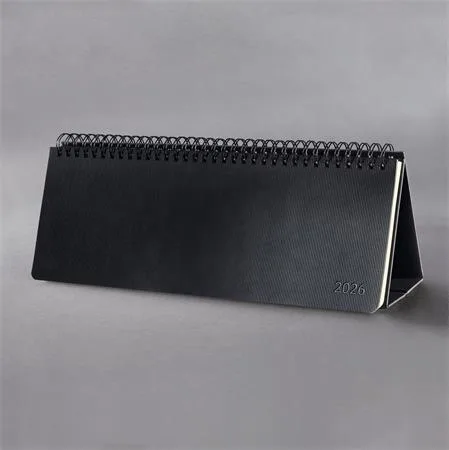Kalendár, stolový, 2026, 300x143x18 mm, SIGEL "Conceptum", čierny 2