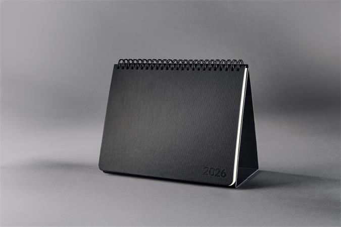 Kalendár, stolový, 2026, 213x220x18 mm, SIGEL "Conceptum", čierny 3