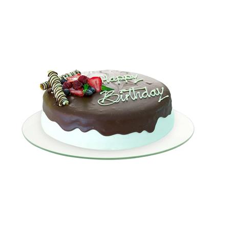 Servírovací podnos na koláče, torty a sendviče, otočný, sklenený, 34 cm 2