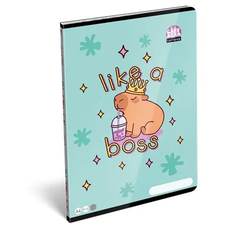 Zošit, A4, štvorčekový, 32 listov, LIZZYSULI, "Lollipop Capybara"