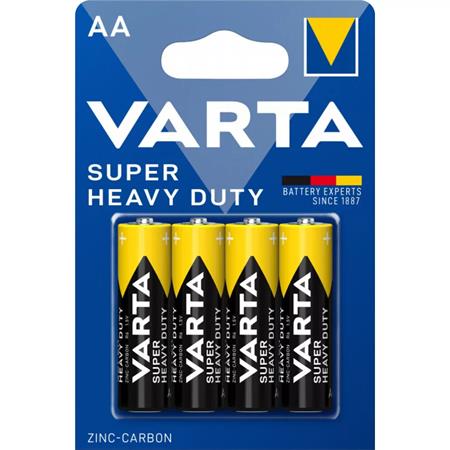 Batéria, AA tužková, 4 ks, VARTA "Super Heavy Duty"