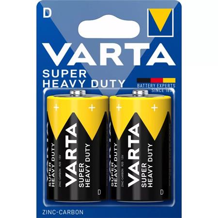 Batéria D, veľkokapacitná, 2 ks, VARTA "Super Heavy Duty"